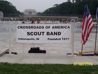 Scout Band Banner at WWII Memorial
