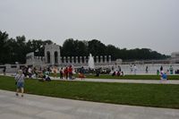 Audience view of the Band playing concer at WWII Memorial
