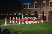 Marine Corps Band plays "Stars and Stripes" and "Washington Post"