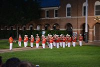 Marine Corps Band at attention