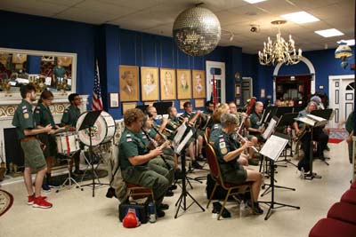 Another Great View Of The Scout Band Concert In The Blue Room